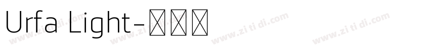 Urfa Light字体转换